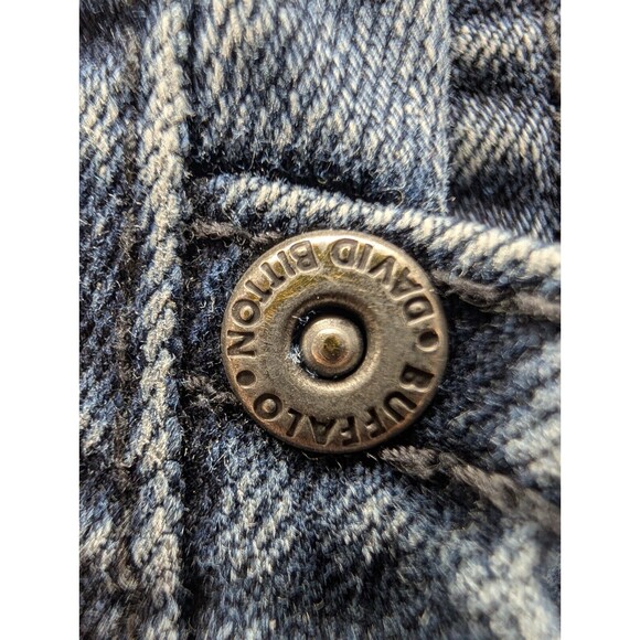 Buffalo David Bitton Jeans Mens 34x32 Straight Stretch Branded Studs Buttons - Picture 5 of 13